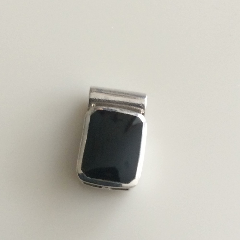 Sterling Silver Black Onyx Pendant
